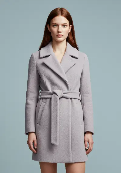 Women&#039;s Light Grey Trench Coat