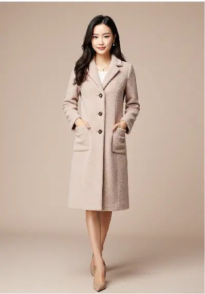 Women's Light Grey Trench Coat thumbnail 4